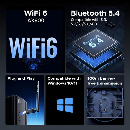 UGREEN WiFi USB-A Dongle - Bluetooth 5.4 & WiFi 6 Built in!